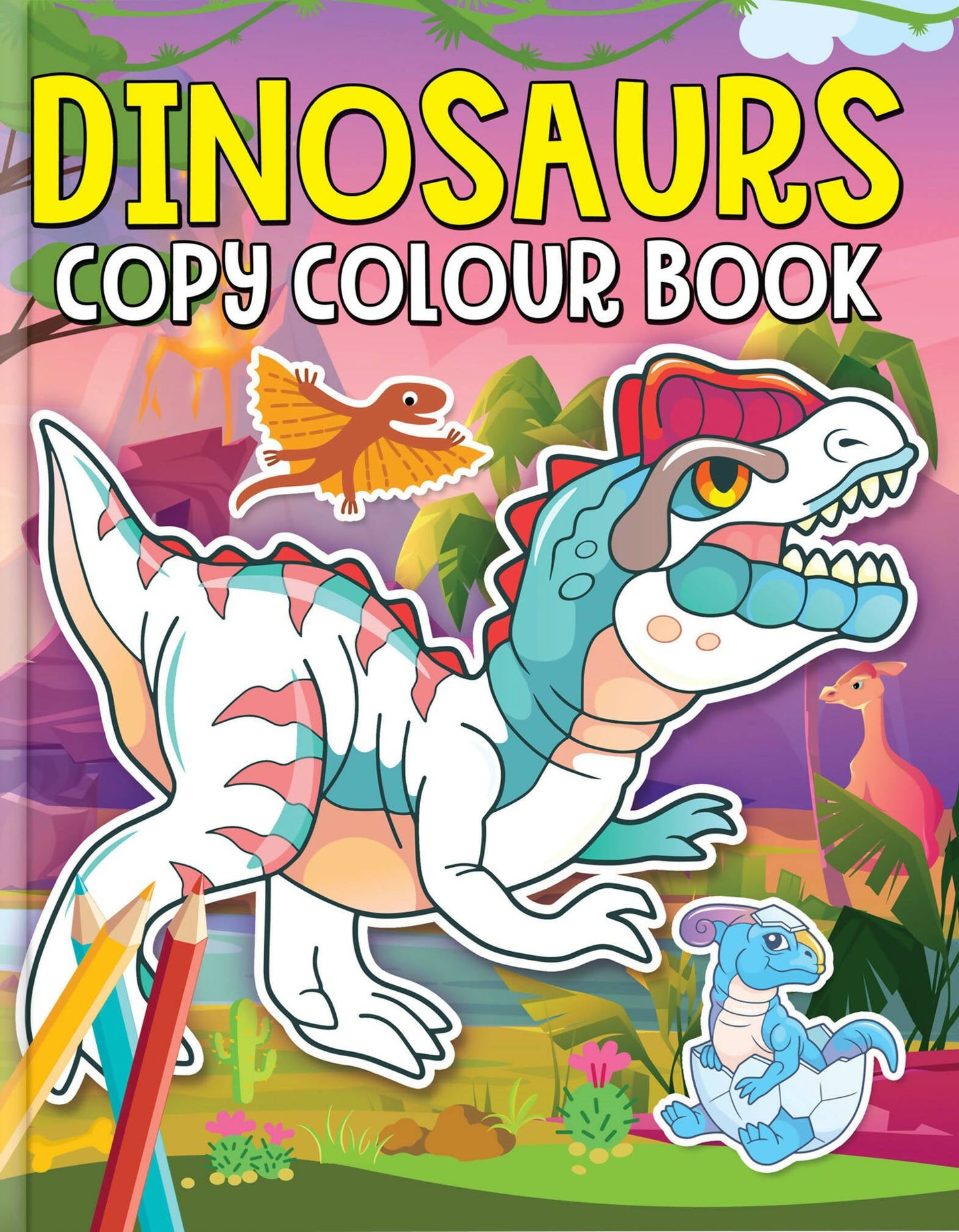 Dreamland Dinosaurs Copy Colour Book