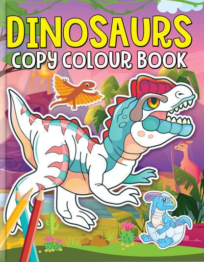 Dreamland Dinosaurs Copy Colour Book