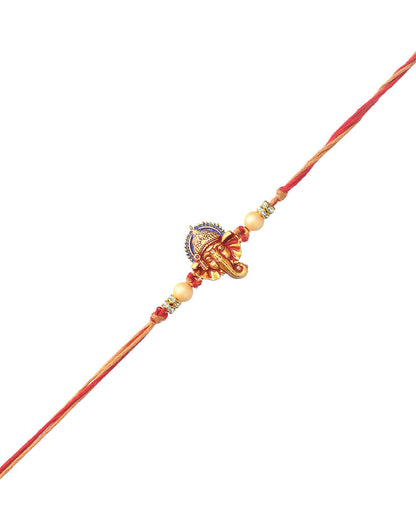 trueBrowns X Voylla Deity Inspired CZ Embellished Ganpati Rakhi