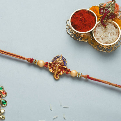 trueBrowns X Voylla Deity Inspired CZ Embellished Ganpati Rakhi