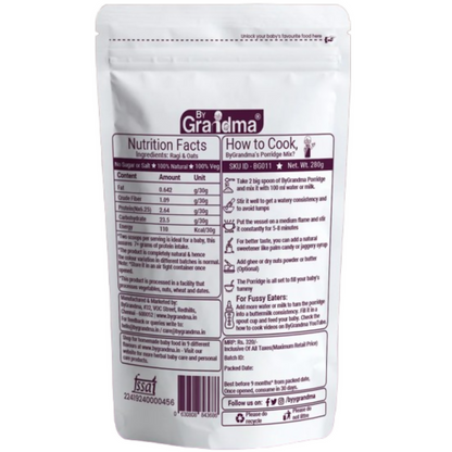 By Grandma Sprouted Cereal Mix - Ragi and Oats