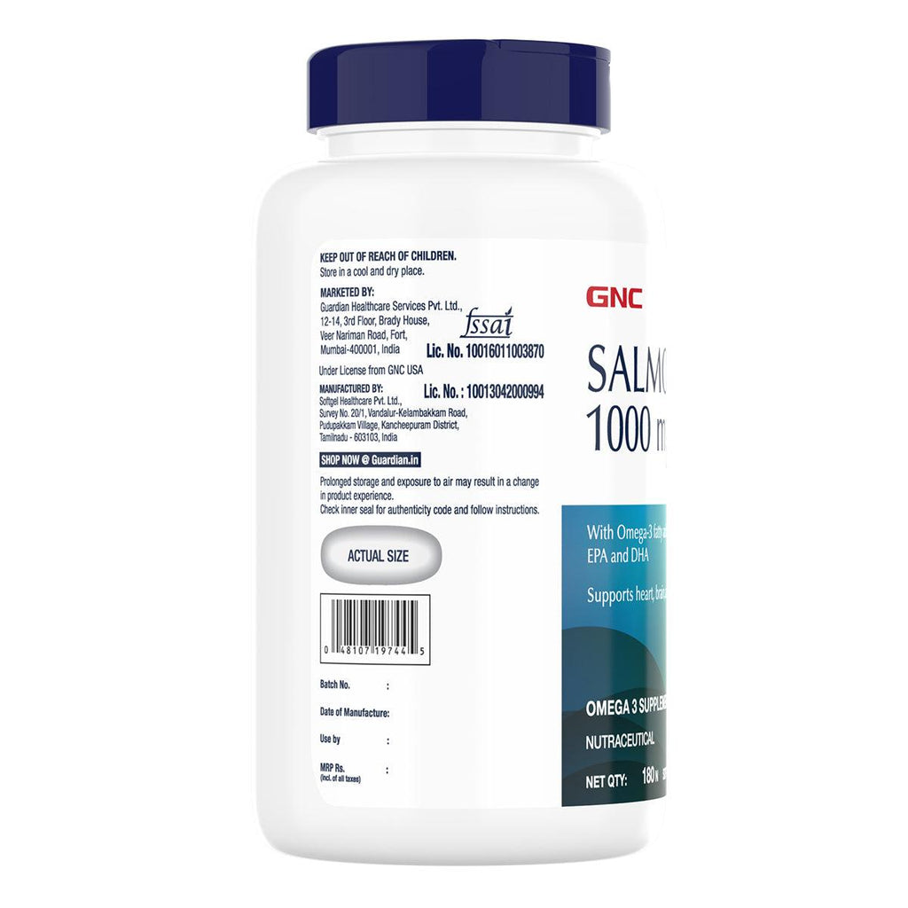 GNC Salmon Oil 1000mg Tablets