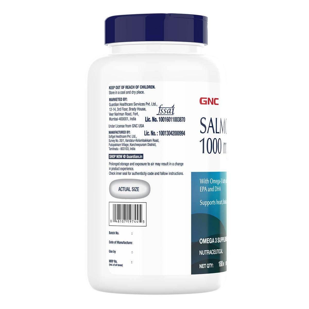 GNC Salmon Oil 1000mg Tablets