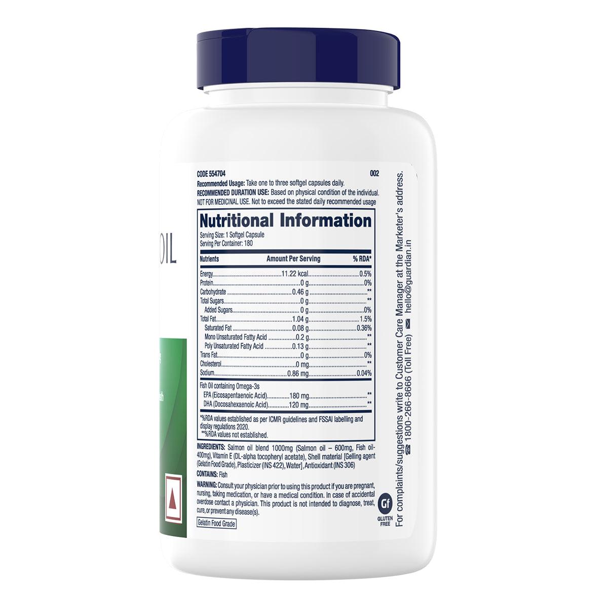 GNC Salmon Oil 1000mg Tablets