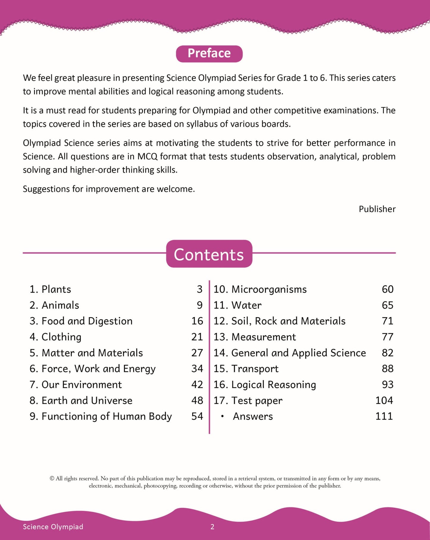 Scholars Insights Science Olympiad Grade 4