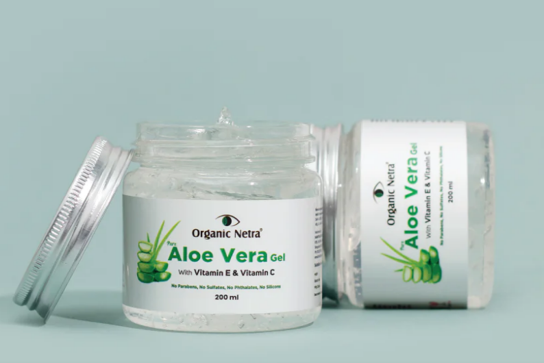 Organic Netra Pure Aloe Vera Gel - (Pack Of 2)