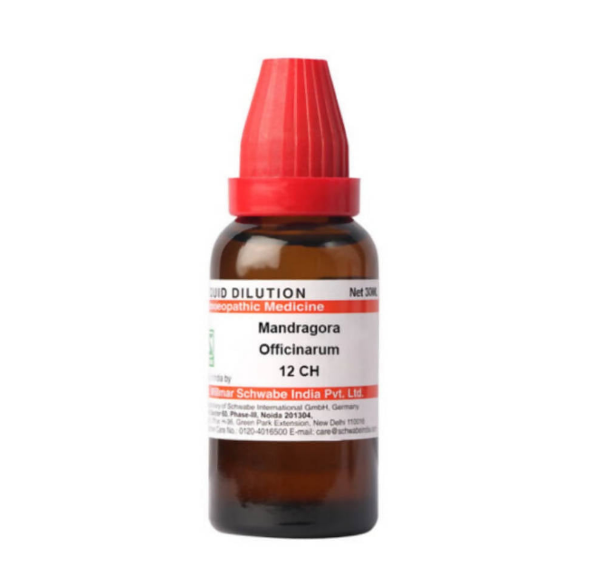 Dr. Willmar Schwabe India Mandragora Officinarum Dilution - 30 ml