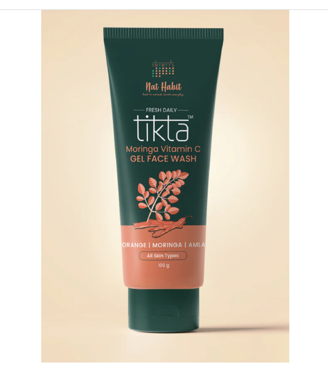 Nat Habit Moringa Vit-C Tikta Gel Face Wash - 100 gms