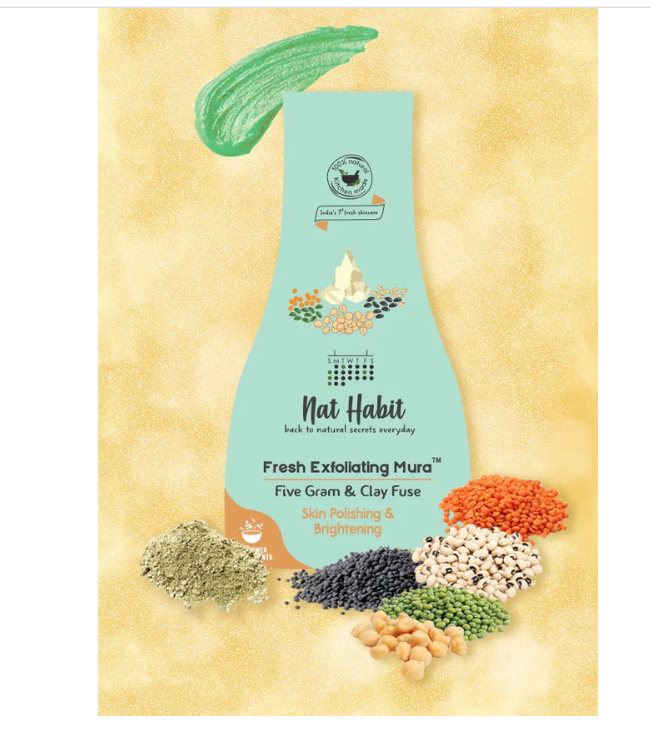 Nat Habit Five Gram & Clay Fuse Exfoliating Mura