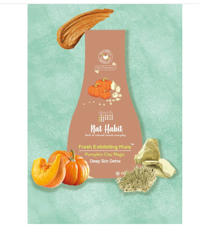 Nat Habit Pumpkin Clay Exfoliating Mura