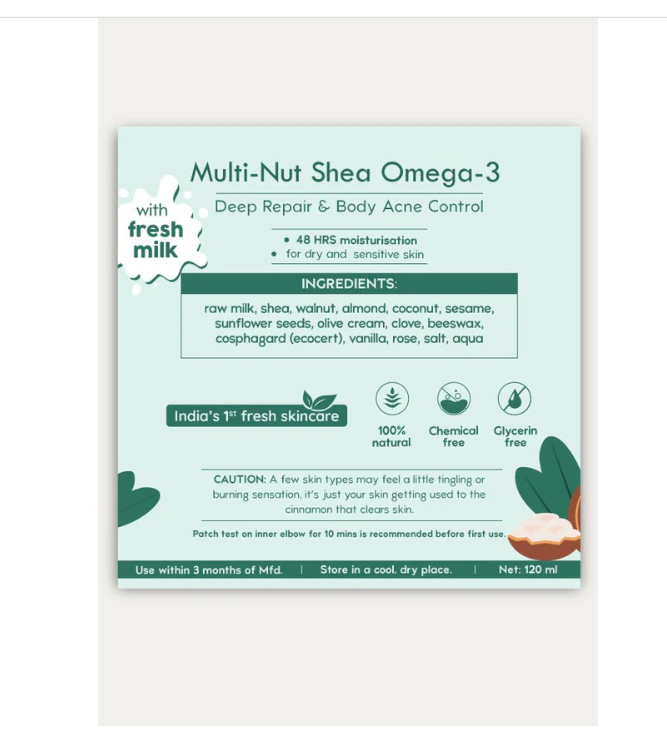 Nat Habit Multi-Nut Shea Omega-3 Skin Malai