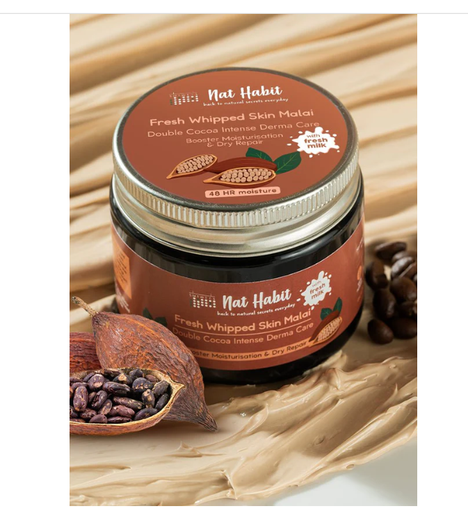 Nat Habit Double Cocoa Intense Derma Care Skin Malai - 200 ml