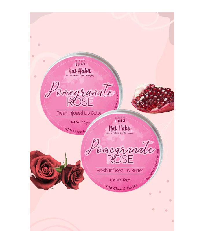 Nat Habit Pomegranate Rose Lip Butter