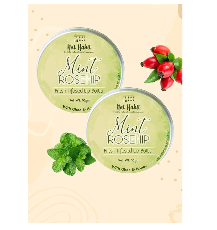 Nat Habit Mint Rosehip Lip Butter