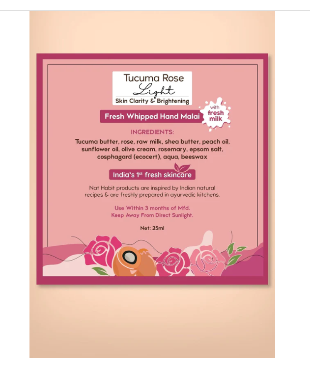 Nat Habit Tucuma Rose Light Hand Malai