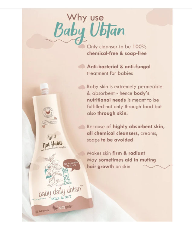 Nat Habit Baby Daily Ubtan Milk & Nut