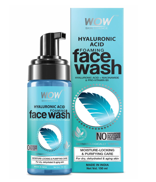 Wow Skin Science Hyaluronic Acid Foaming Face Wash  - 150 ml