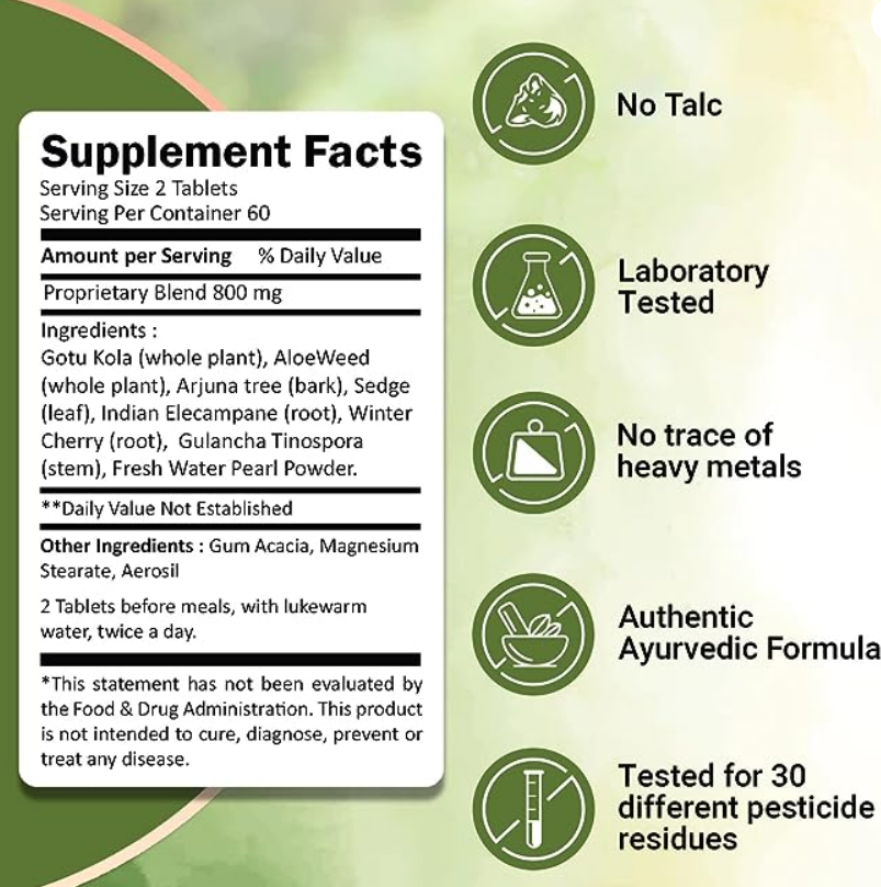 Nirogam Ivy's Mukta Vati Herbal Tablets