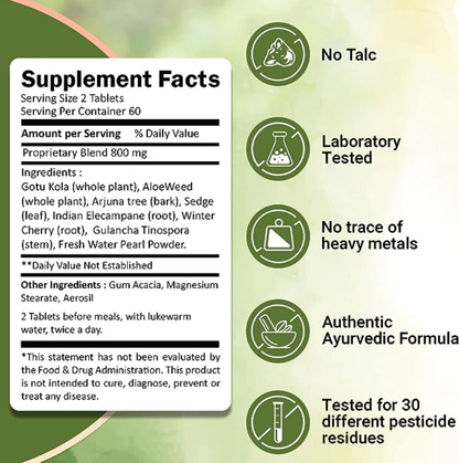 Nirogam Ivy's Mukta Vati Herbal Tablets