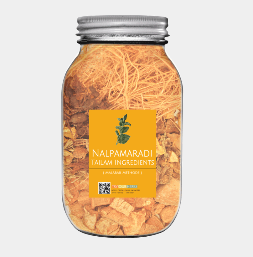 Try Our Herbs Nalpamaradi Tailam Ingredients - 700 gms