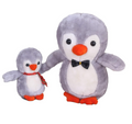 Tickles Penguin Mother and Daughter Holding Hand Soft Stuffed Animal Toy for Kids 25 cm Color Grey