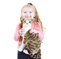 Tickles Cute Cat Soft Stuffed Plush Animal Toy for Kids 40 cm