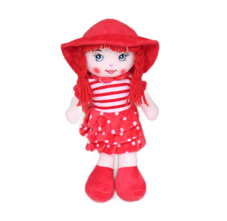 Tickles Purple Beautiful Happy Smile Face Doll Stuffed Soft Plush Toy 35 cm