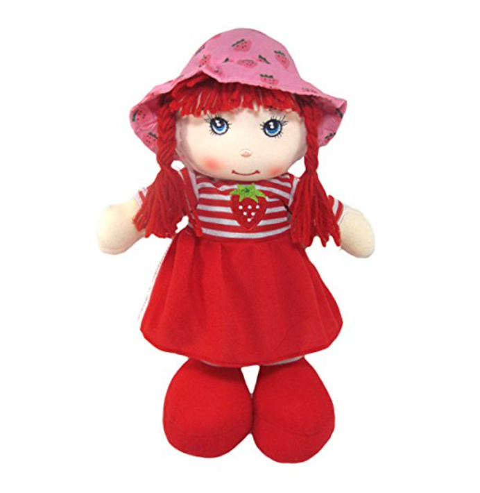 Tickles Purple Beautiful Happy Smile Face Doll Stuffed Soft Plush Toy 35 cm