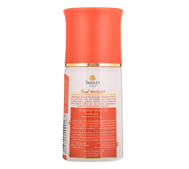 Yardley London Royal Bouquet Anti-Perspirant Deodorant Roll-On Body - 50 ml