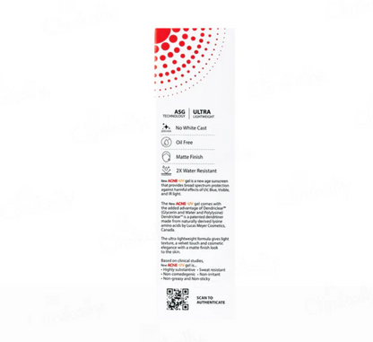 IPCA Acne-UV SPF 50 Sunscreen with Broad Spectrum UVA/UVB Protection Gel SPF 50 - 50 gms