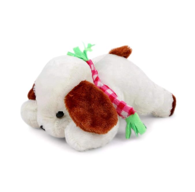 Tickles Adroable Lying Dog with Baby Stuffed Soft Plush Animal Toy 20 cm