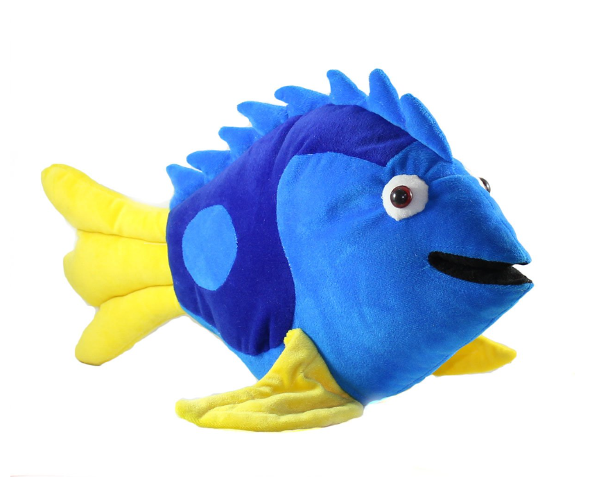 Tickles Finding Dory Whispering Waves Soft Stuffed Plush Animal Toy for Kids Color Blue 38 cm