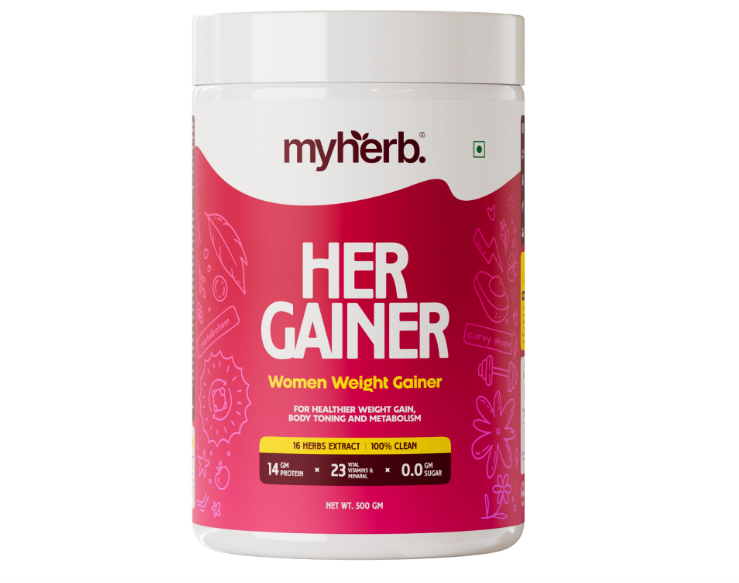 MYHERB Womenâ€™s Weight Gainer Chocolate Flavour - 500 gms