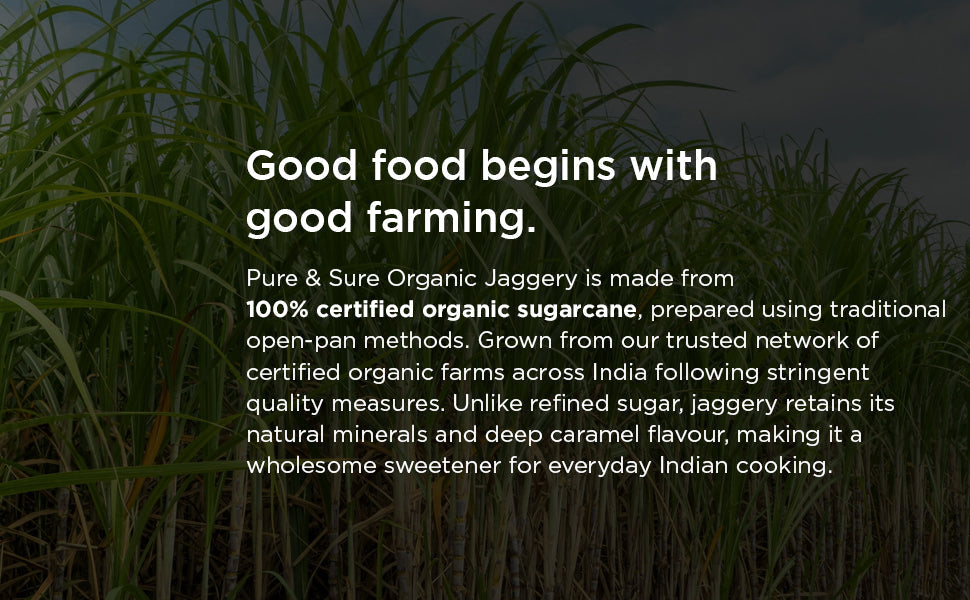 Pure & Sure Organic Jaggery Powder