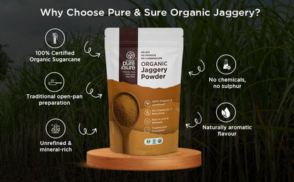 Pure & Sure Organic Jaggery Powder