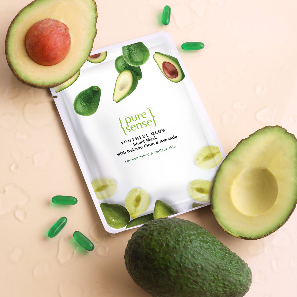 Puresense Anti-Ageing Sheet Mask with Kakadu Plum & Avocado - 15ml