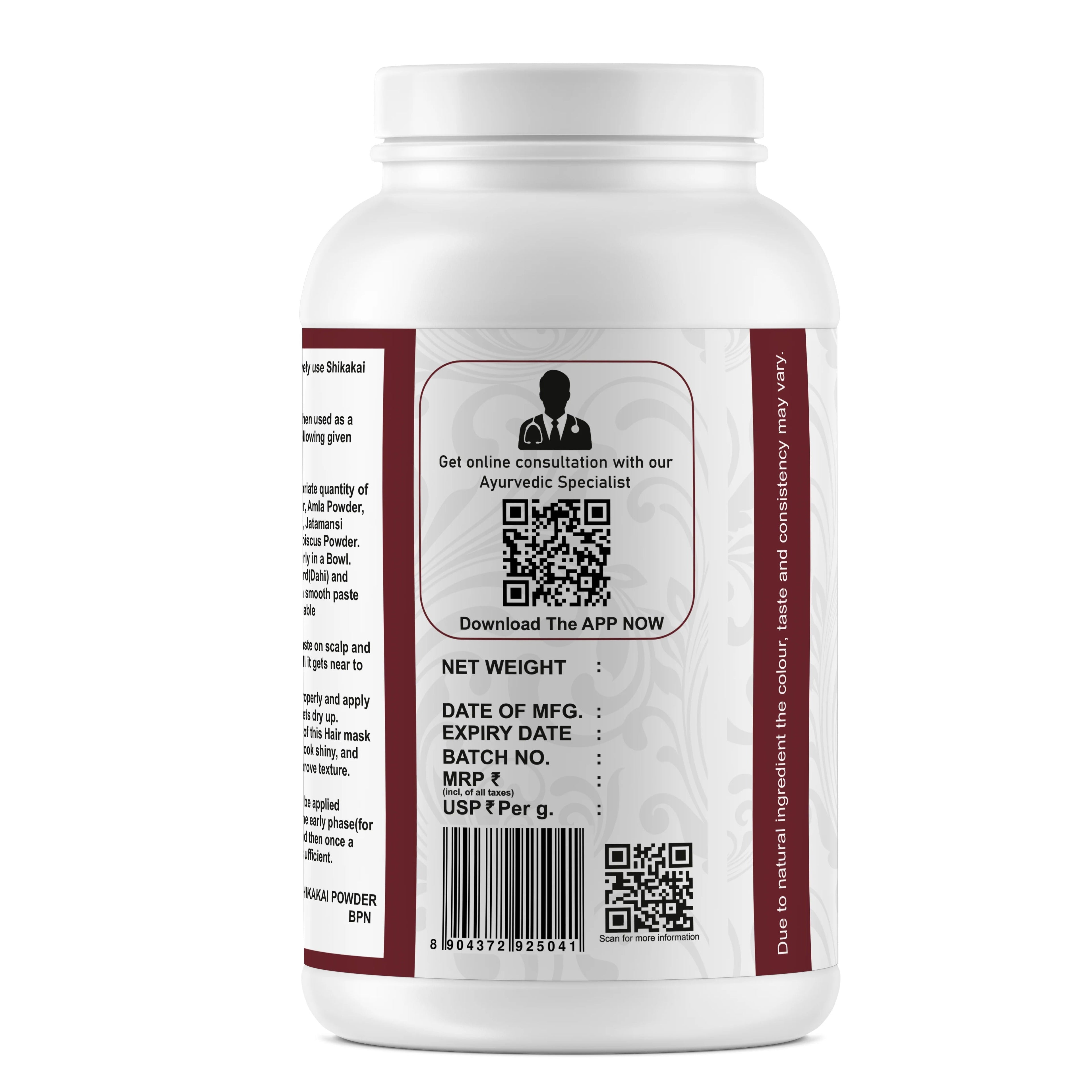 Yuvika Shikakai Powder - Acacia Concinna - 100 gms