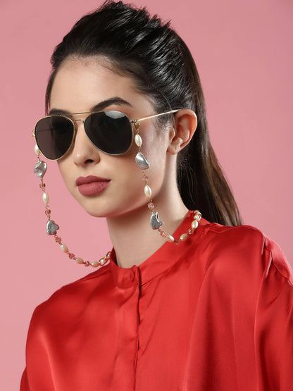 Embellished Mask Chain - Ruby Raang