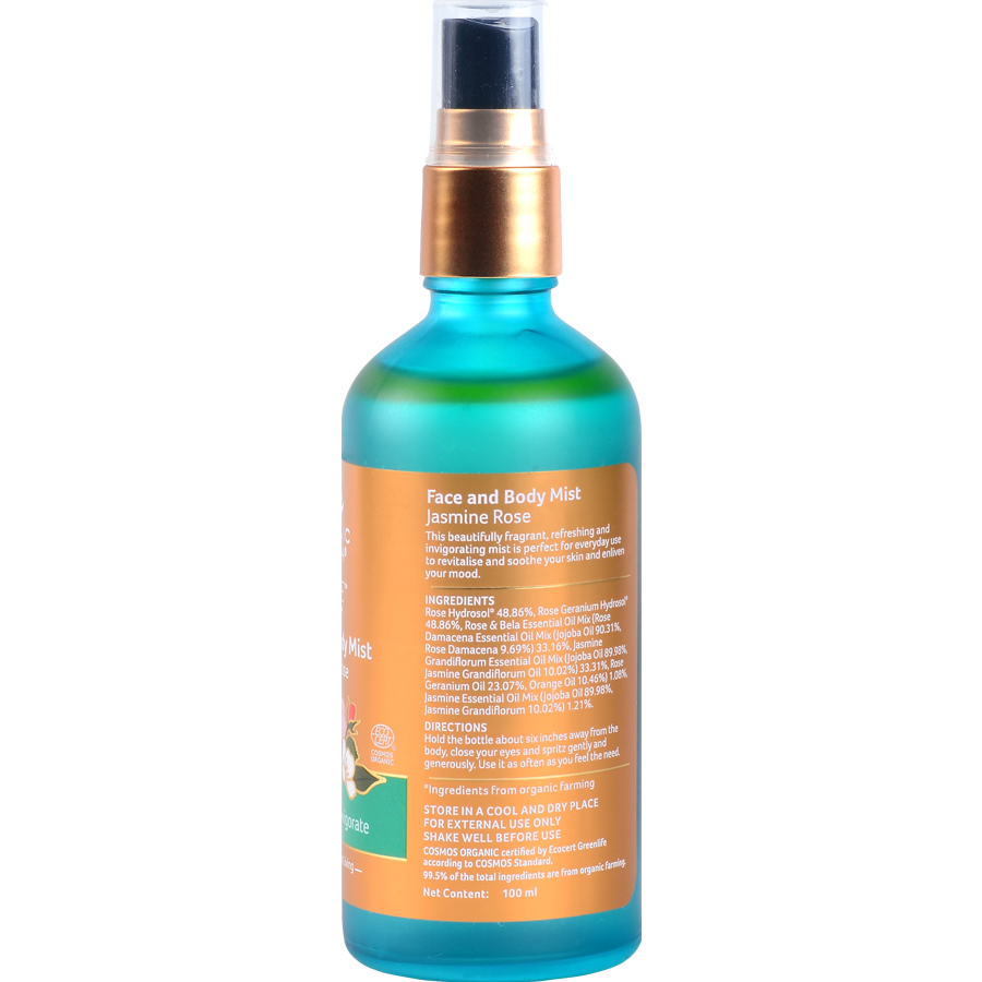 Organic India Face & Body Mist Jasmine & Rose - 100 ml