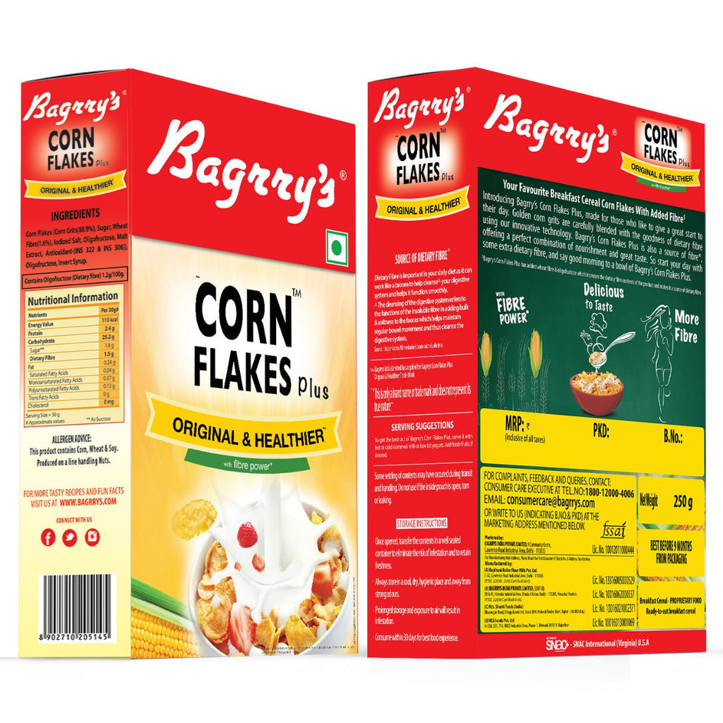 Bagrry's Corn Flakes Plus - Original and Healthier