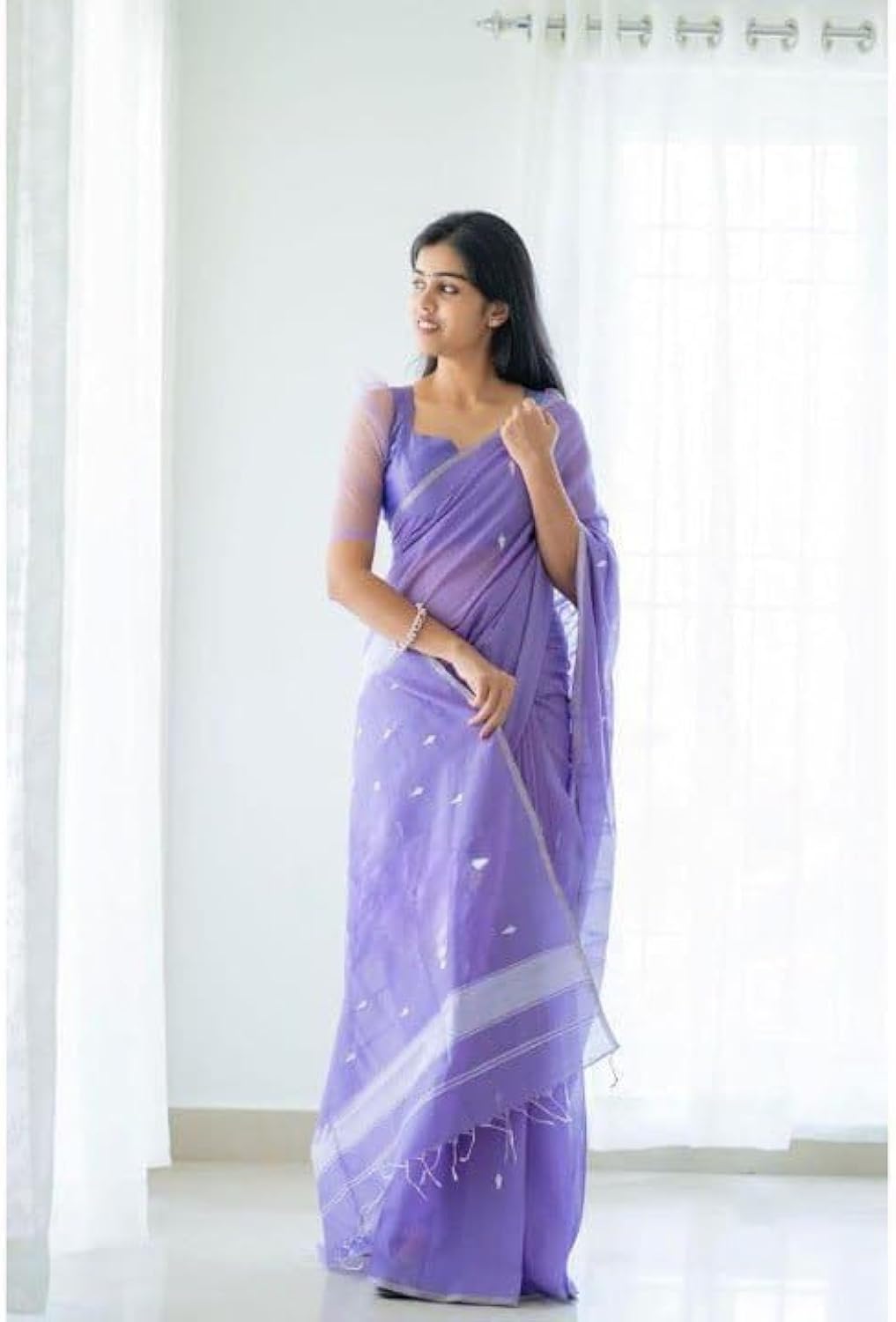 Vamika Weaving Banarasi Jacquard Blue Kanjivaram Saree