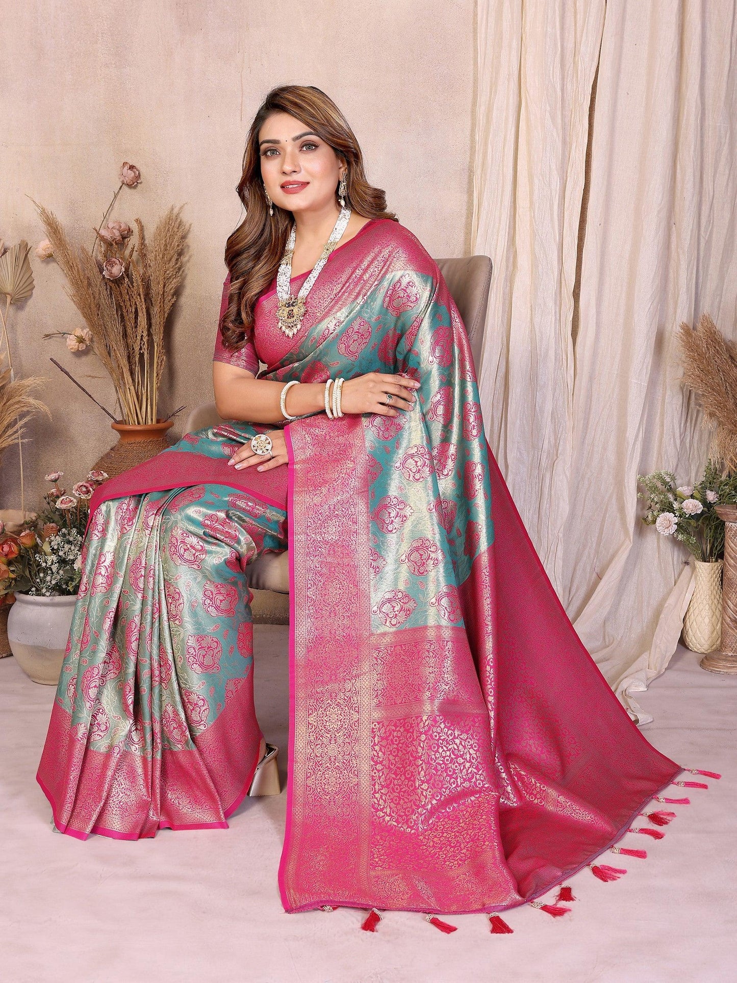 Anaita Banarasi Tissue Silk Saree