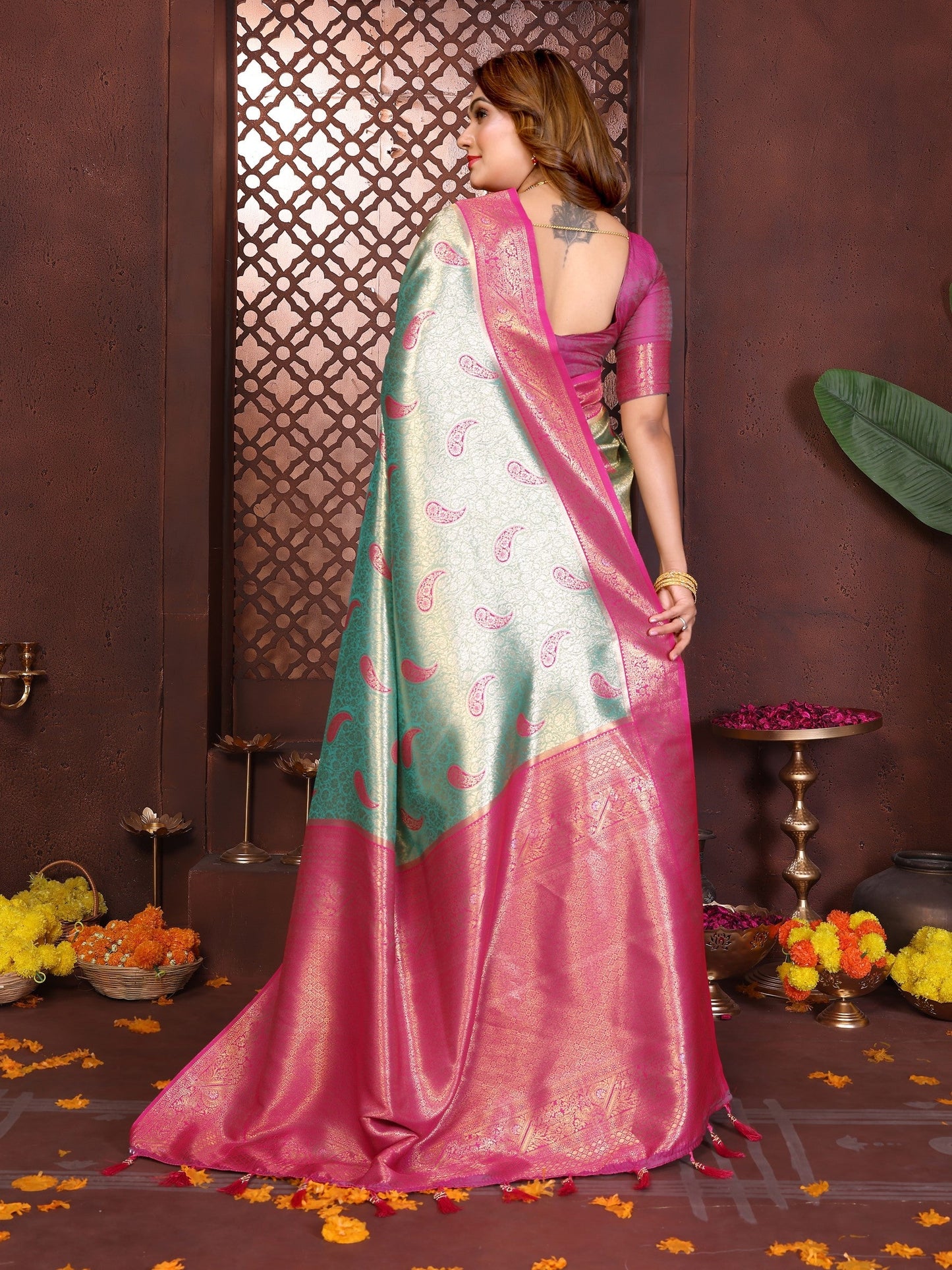 Anaita Banarasi Tissue Silk Saree