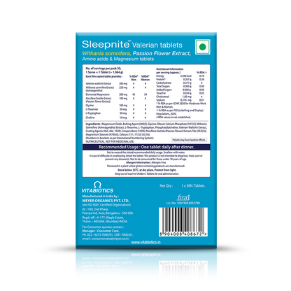 Vitabiotics Sleepnite Tablets- 30 tabs