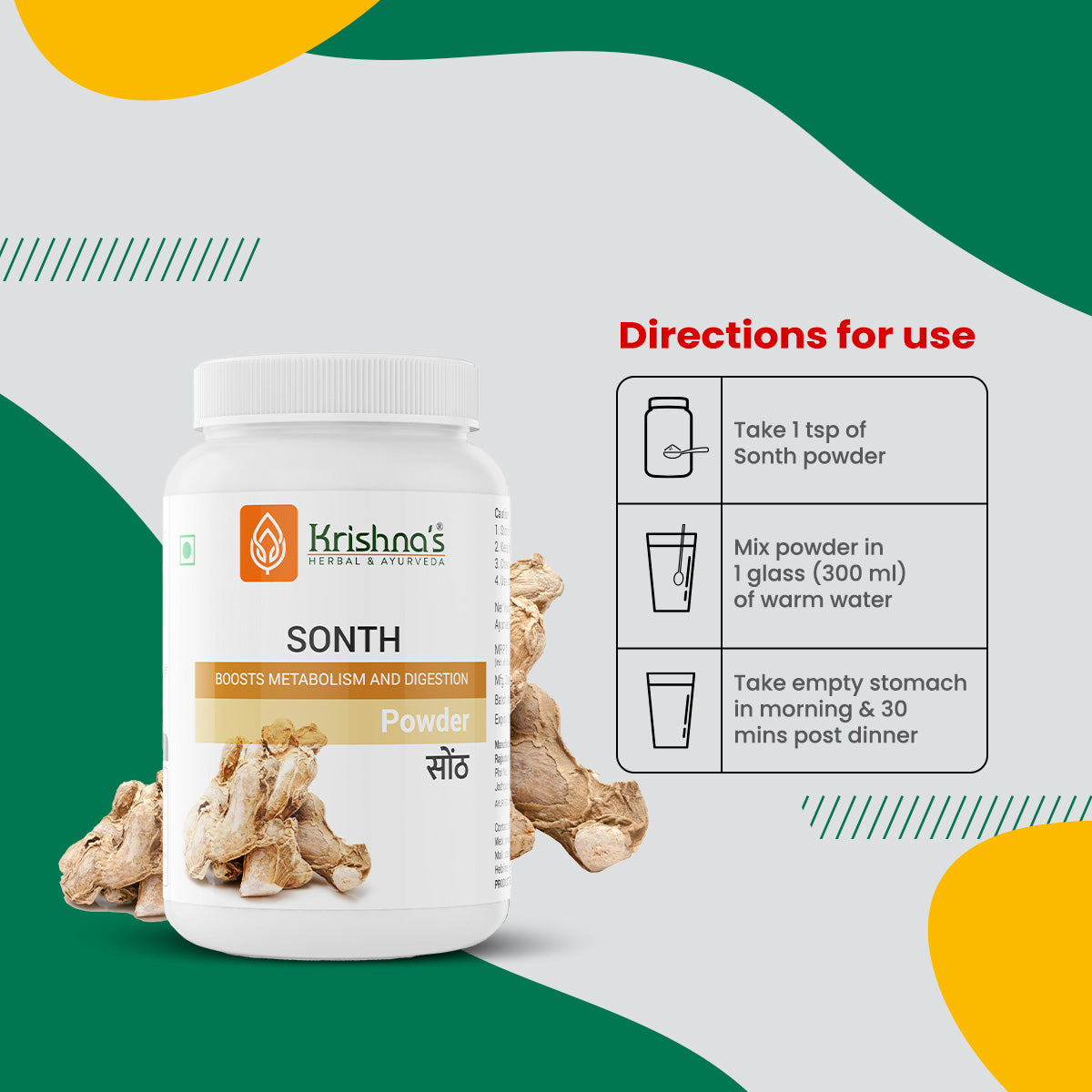 Krishna'S Herbal & Ayurveda Sonth Powder