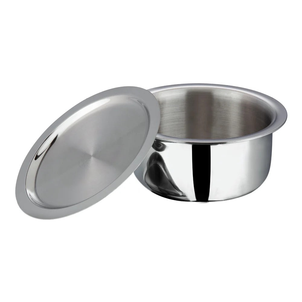Vinod Platinum Triply Stainless Steel Tope with Lid