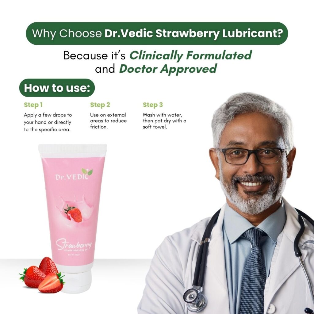 Dr. Vedic Strawberry Lubricant - 60 Gms