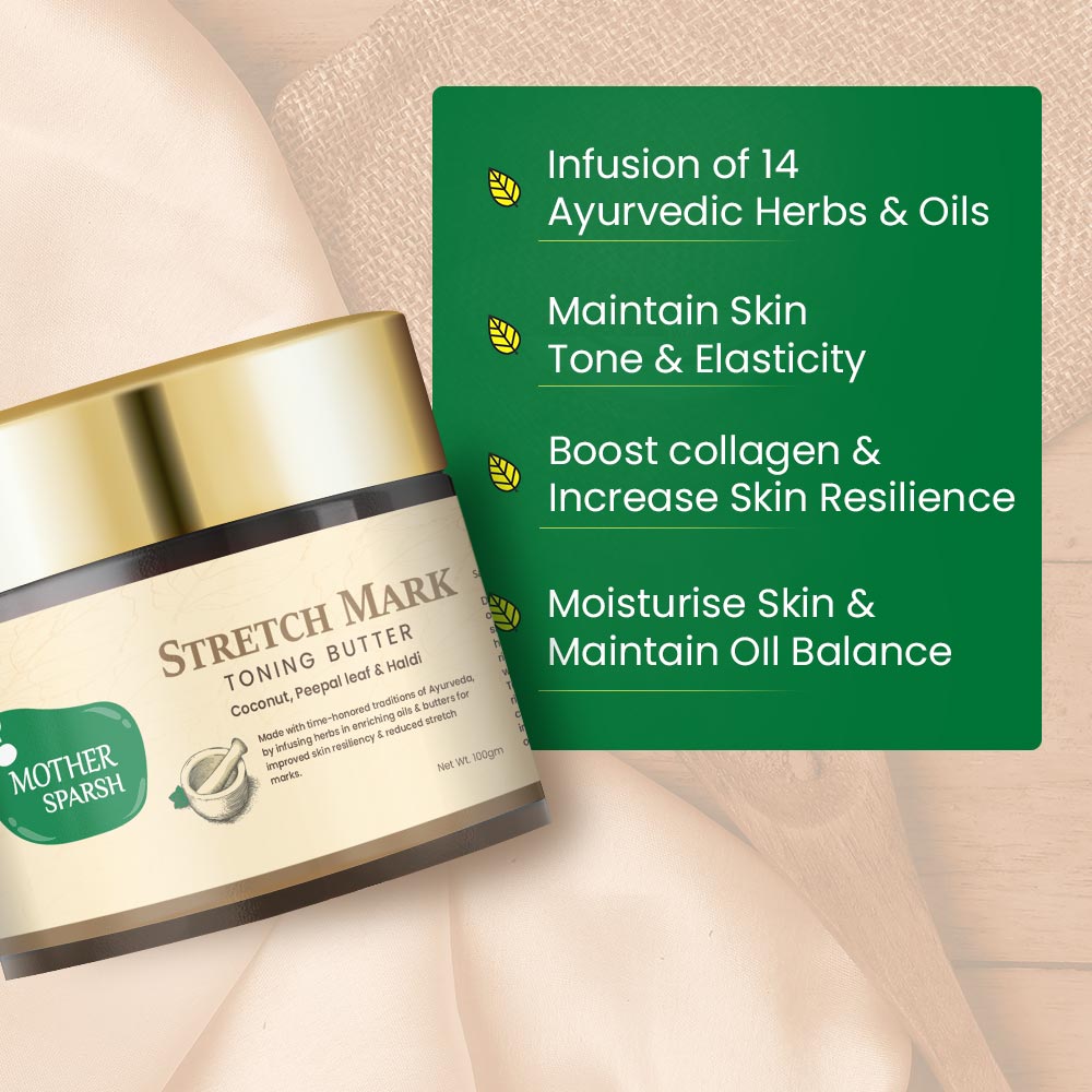 Mother Sparsh Stretch Mark Toning Butter - 100 gms