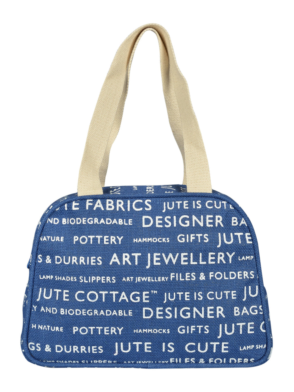 Jute Cottage Tape Handle Lunch Zipper (Jute Cottage Printed)