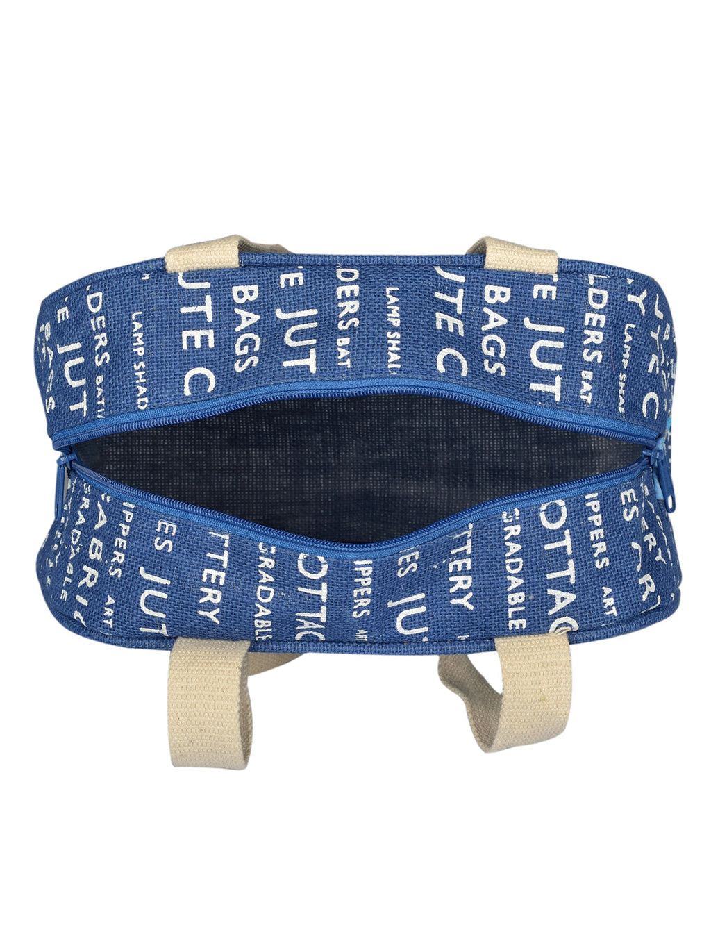 Jute Cottage Tape Handle Lunch Zipper (Jute Cottage Printed)